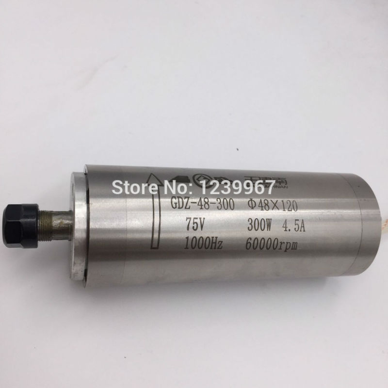 300W 60000rpm Spindle Motor ER8 Water Cooled High Speed High Precision CNC Machine Tool Spindle for CNC Engraving Machine New