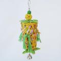 1pc Parrot Hanging Toy Anti-Biting Parrot Cage Foraging Toy Chewing Toy With Bell Pet Supplies Random Color