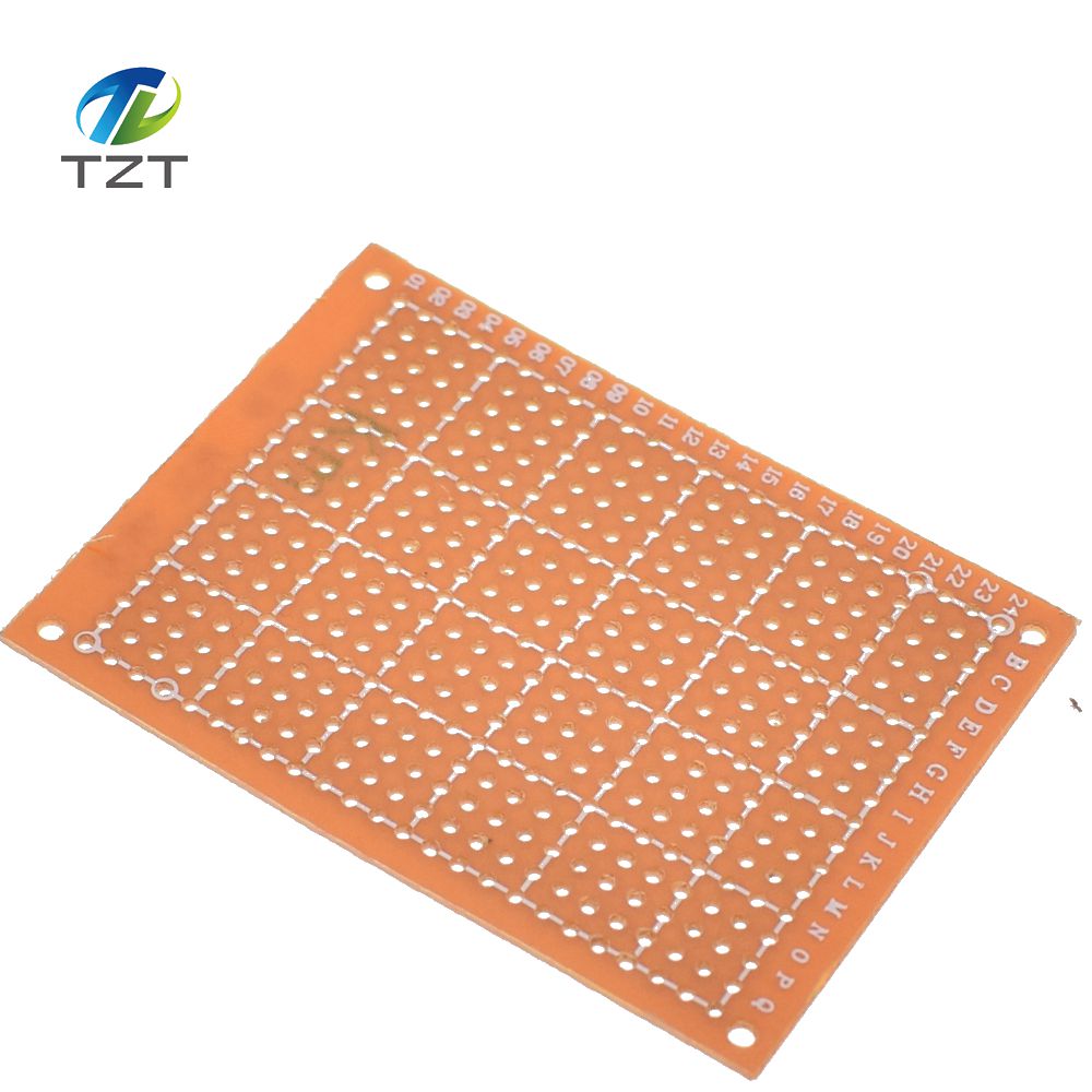 100Pcs 5*7 PCB 5x7 PCB 5cm 7cm DIY Prototype Paper PCB Universal Board yellow