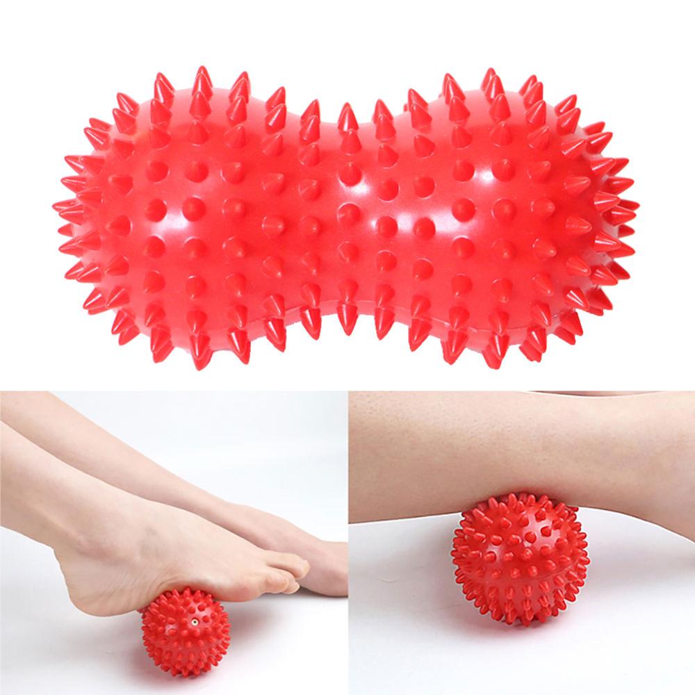 Yoga Peanut Massage Ball Spiky Trigger Point Relief Muscle Pain Stress Sensory Ball Health Care Gym Muscle Relax Apparatus
