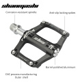 SMS 013M Bicycle Pedals Aluminum Alloy 3 Bearings MTB Road Bike Cycling Parts Fixed Gear Ultralight Non-slip Wide Racing Pedal