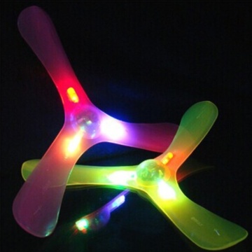 New LED Light 3 Leaves Boomerang Outdoor Fun Toy Sport Throw Flying Toys Boomerang Toys