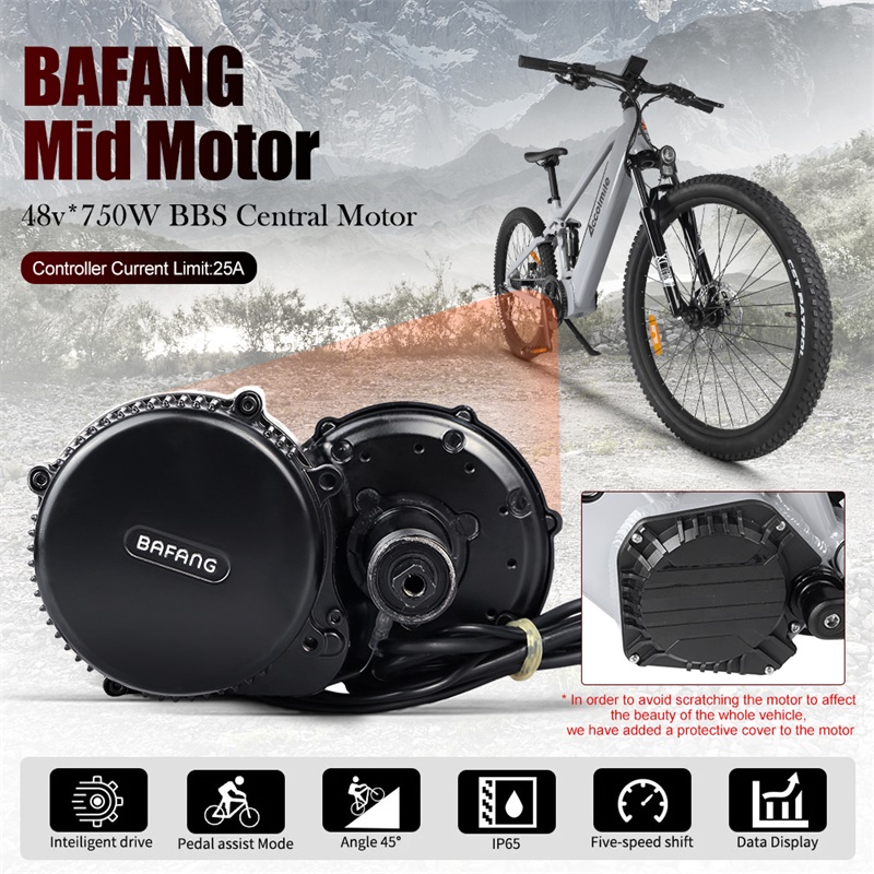 New best electric bikes 2020 Electric Bicycle 750W Bafang Mid Drive Motor ebikes Adult Mountain electric bikes With LG Battery