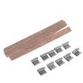 50pcs Wooden Wick Candle Core Sustainer Tab DIY for Candles Making Soy Wax Parffi 13/12.5/8mm