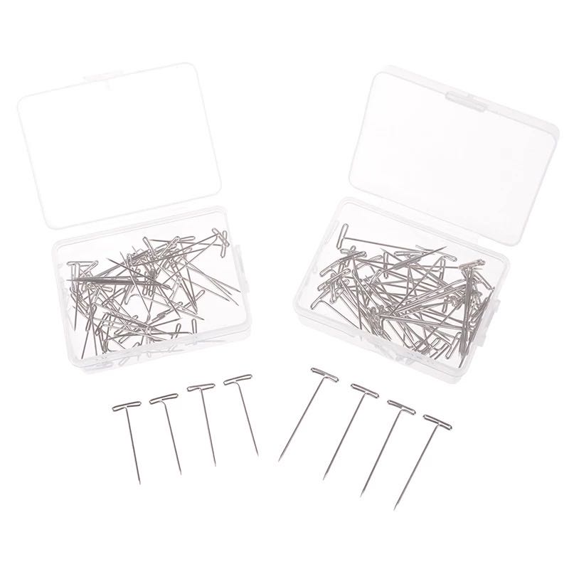 The Ordinary Wig T Pins Wigs Making Hair Weaving Hair Extension Tool For Fixing Wigs Alfileres Para Costura Patchwork