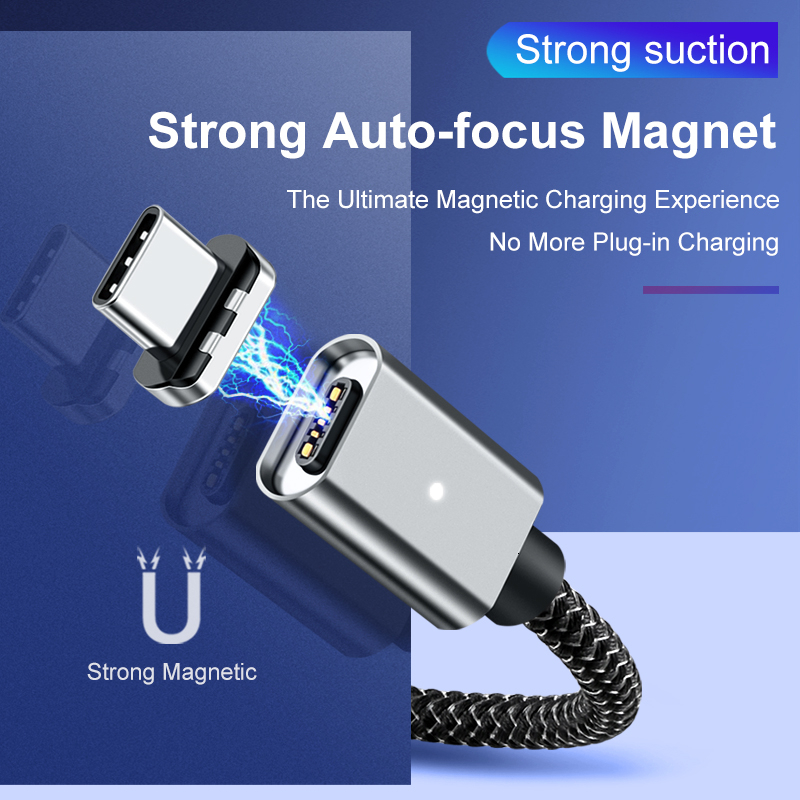 Elough 5A 100W PD Magnetic Cable USB Type C to Type C Cable For Huawei P40 Samsung Note 10 MacBook Pro USB-C Fast Charging Cable