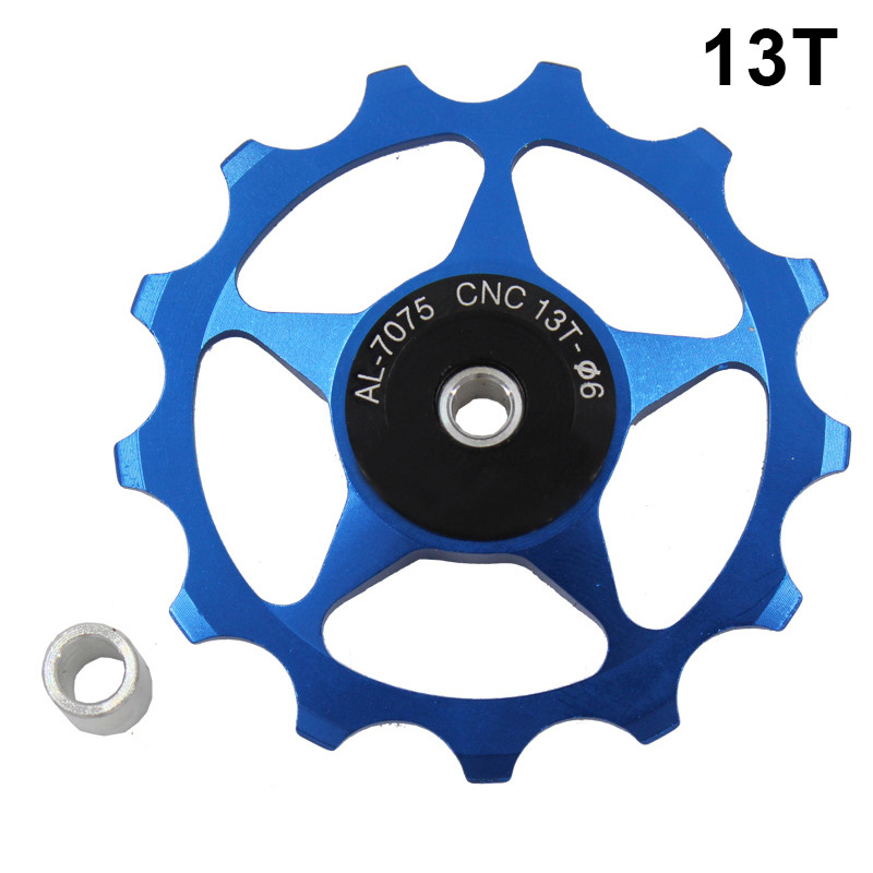 Aluminum Alloy Mountain Bike Bicycle Rear Derailleur Pulley Wheel Road Bikes Guide Roller for Outdoor Bicycle Parts