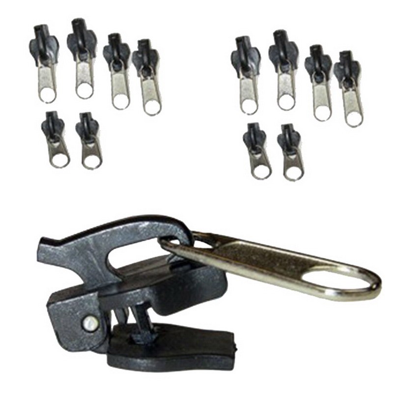 6 PCSSet Zipper Sliders Universal Instant Fix Zipper Repair Kit Replacement Zip Slider Teeth Rescue New Design Zippers @