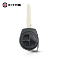 KEYYOU Keyless Entry Fob Housing 2 Button Car Key Fob Case Blank Shell HU133R For SUZUKI GRAND VITARA SWIFT + Rubber Button Pad