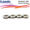 4pcs F5-10M 5x 10 x 4mm F5-10 high quality Miniature planar bearing 5x10x4 mm Axial Ball Thrust Bearing