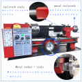 Brushless Motor All Metal Gears 750w Mini Lathe Machine Metalworking 32mm Spindle Hole with Quick Change Tool Post