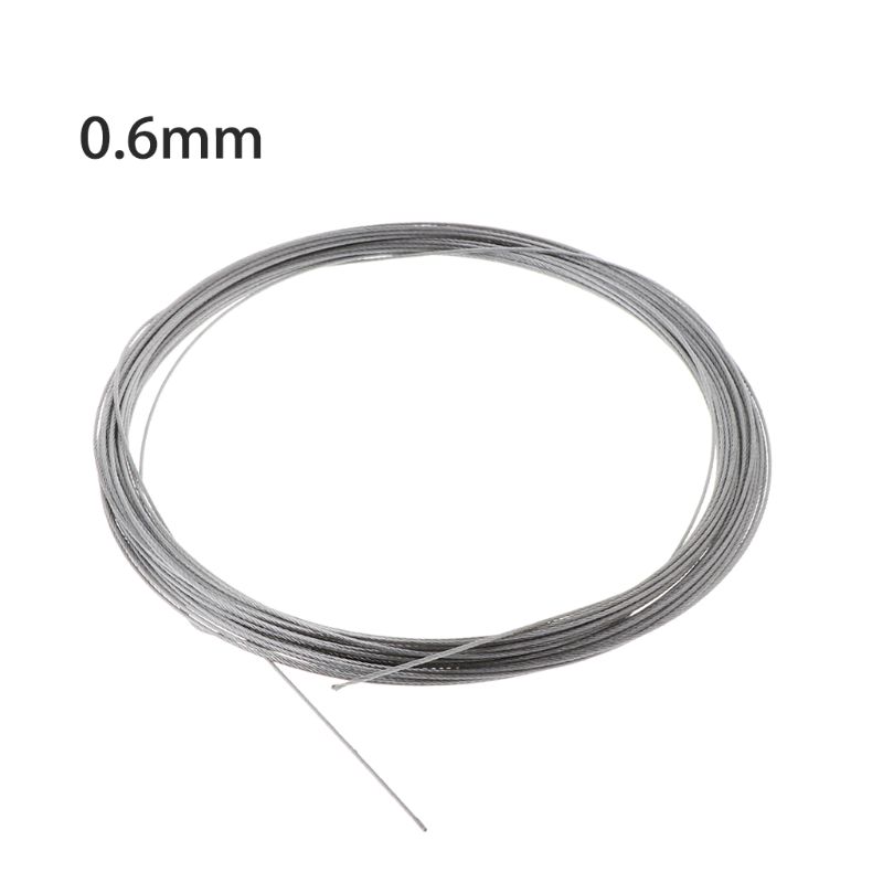New 10m 304 Stainless Steel Wire Rope Soft Fishing Lifting Cable 7×7 Clothesline 83XA