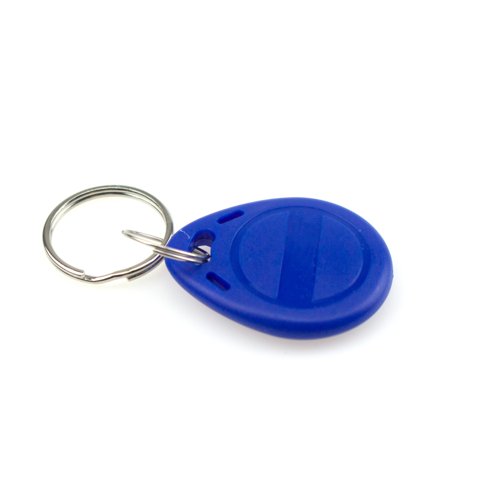 125KHz RFID Writable Keyfobs EM4305/T5577 Read and Write Key Card Copied Access Control System Metal Keychains Small Blue Token