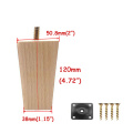 1/2/4pcs Tapered Modern Solid Wood Furniture Legs As Replacement For Sofa Bed Couch Foot Seat Coffee Table TV Stand Cabinet Legs