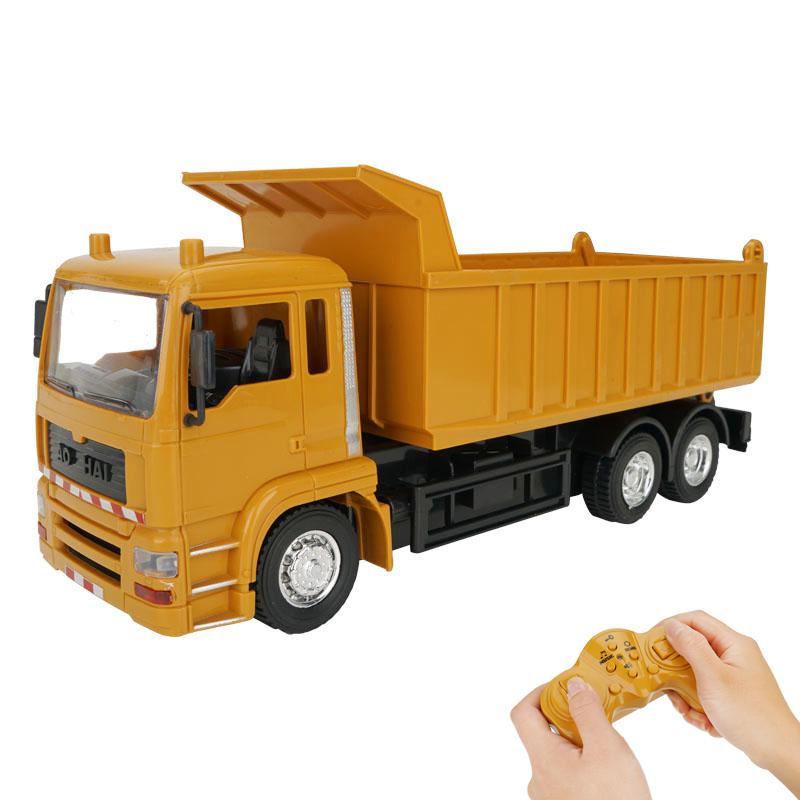 RC Cars Dump Truck Toys RC Engineering Truck Model Beach Toys Transporter Remote Control Toys For Kids Gifts
