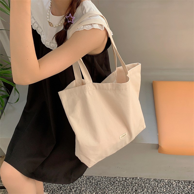 White Canvas Tote Bag