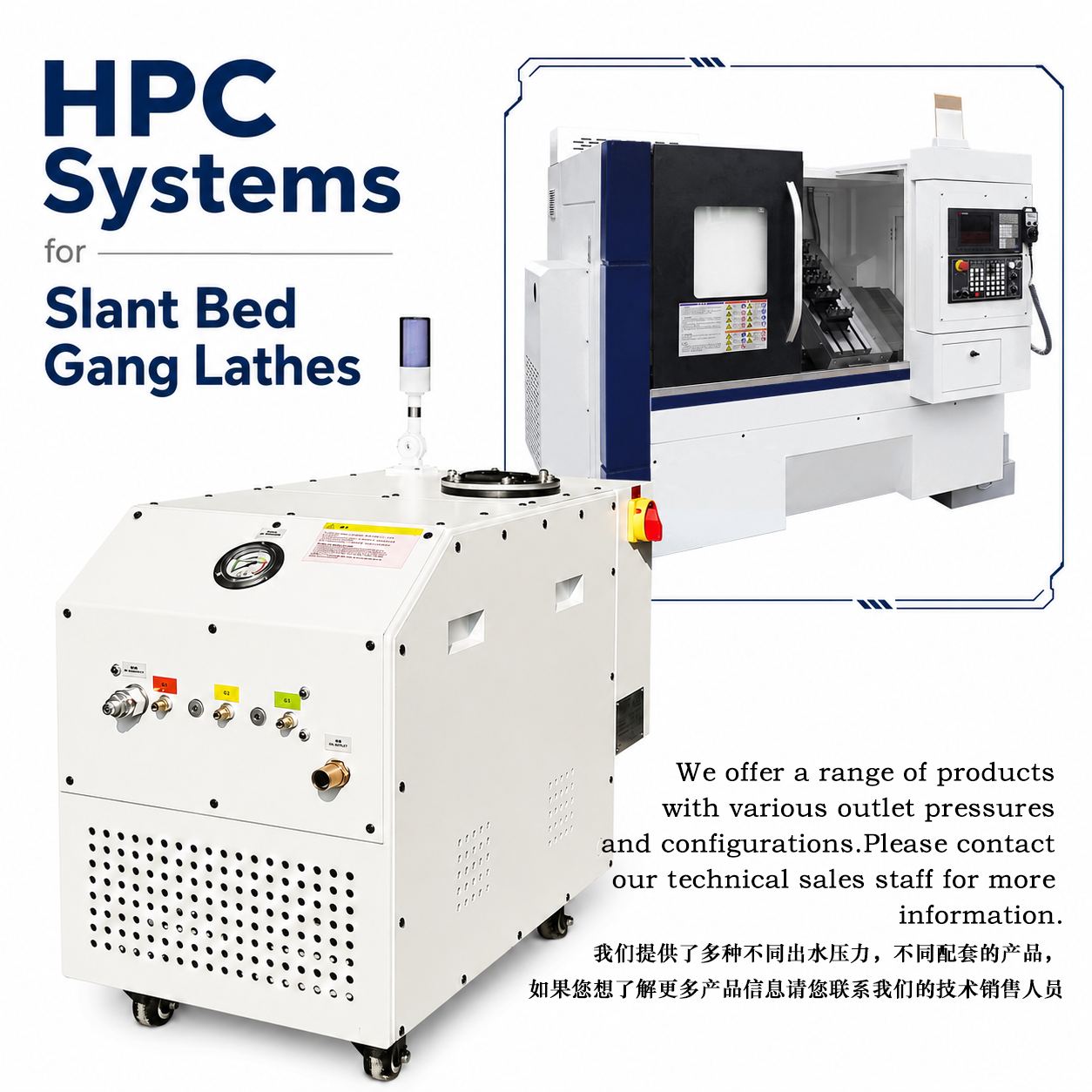 HPC Systems for Slant Bed Gang Lathes