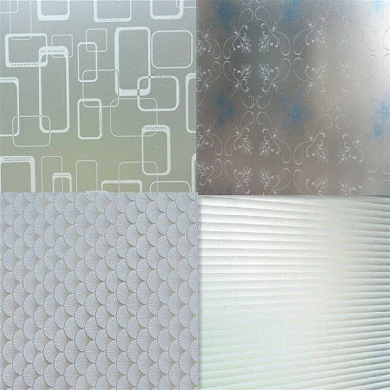 45 X 200cm Frosted Frost-Proof Glass Film Sticker Bedroom Bathroom Toilet Kitchen Glueless Privacy Decal Home Decoration