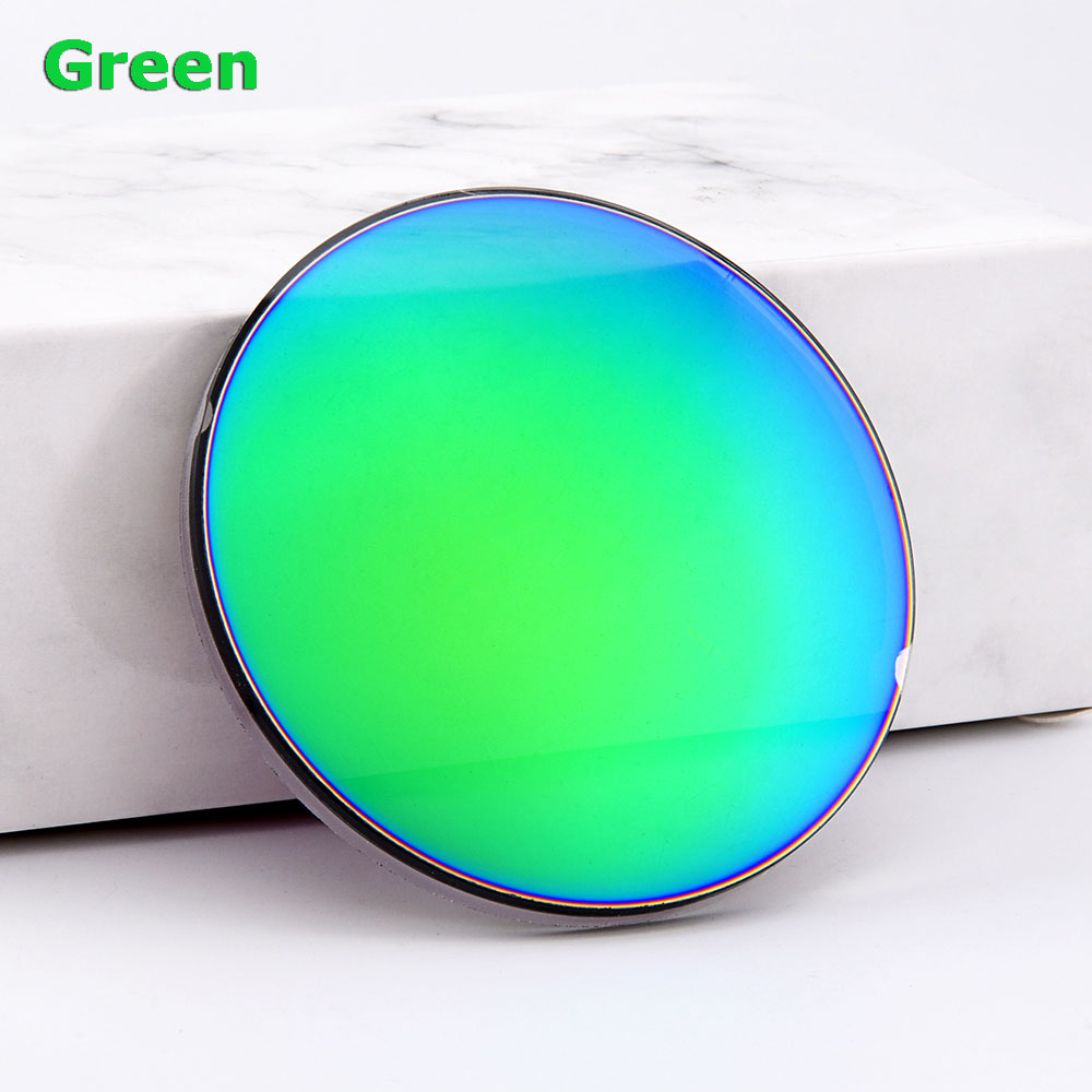 1.499 CR-39 Standard Index Resin Mirror Colourful Coating Polarized Myopia Sunglasses Prescription Optical Lenses