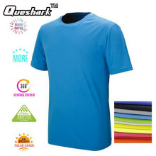 Queshark Quick Dry T-Shirts Summer Tops Sport Shirt Mens Women Tee Shirt For Camping Hiking 12 Color Choose S-4XL