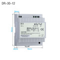 DR-15-5 5V2.4A DIN Rail Mounting Switching Power Supply Industrial Switching Power Supply DR-60W-24V2.5A 15W/30W 5V3A 12V5A