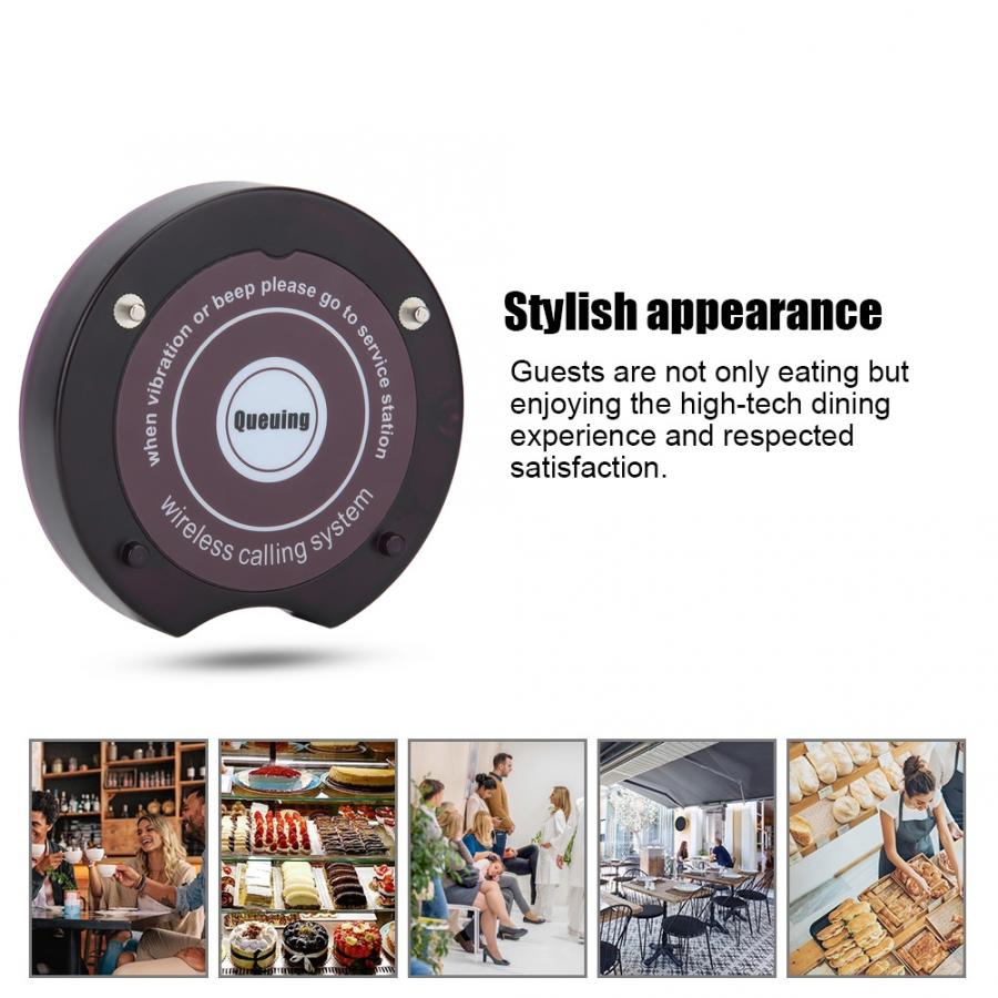 10pcs Wireless Calling Pagers System SU-668 Restaurant Pager Waiter Pager Call Customer Guest Paging Queuing System