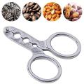 Fruit Seed Opener Clamp Walnut Pine Plier Scissor sunflower Nut Cracker Kitchen Household tool Sheller Nutcracker