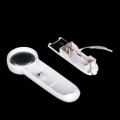 High 1pc Professional 37mm Diameter 15X Magnifier Portable Pocket Handheld Glass Loupe Magnifying Tool With 2 LED Light Lamps