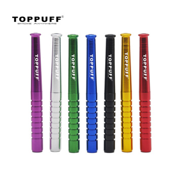 TOPPUFF Metal One Hitter Baseball Bat Shaped Tobacco Smoking Pipe Metal Snuff Sniffer Snorter Pipes Smoking Herb Smoke pipe tool