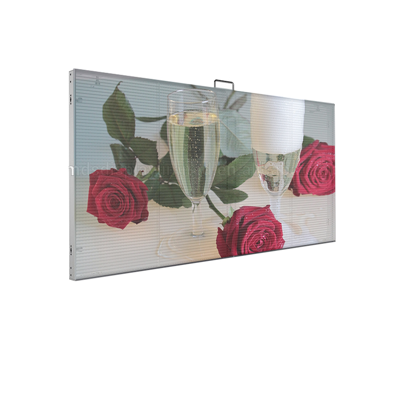 p3.91 indoor transparent led screen shopping mall large advertising screen for window or glass