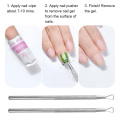 1pc Cuticle Remover Pusher UV Gel Nail Polish Remover Stainless Steel Dead Skin Remover Manicure Pedicure Nail Art Tool TSLM1