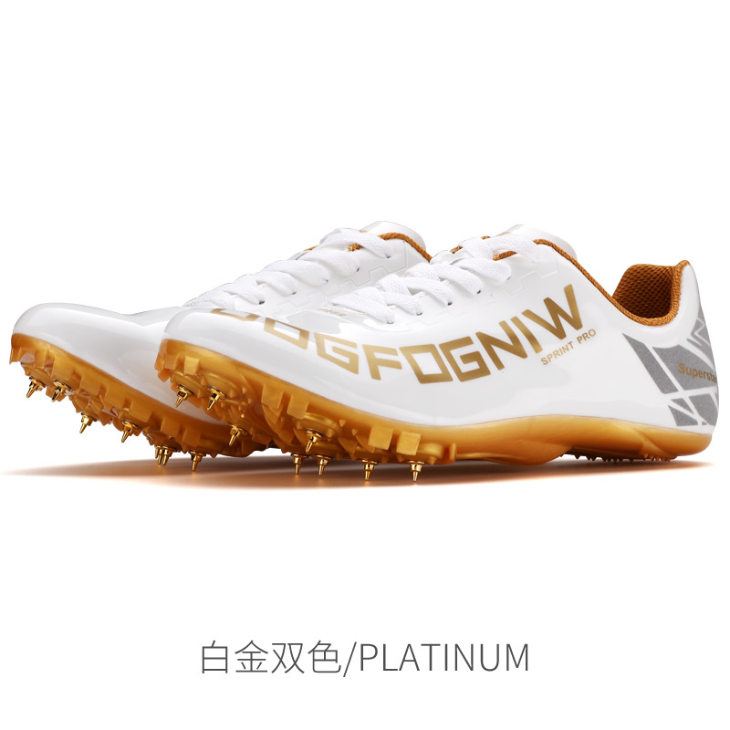 Wing of God Men Women Track and Field Shoes Track Spike Running Shoes Lightweight Soft Comfortable Professional Athletic Shoes