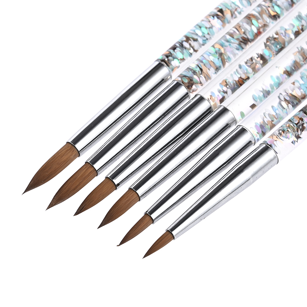 Professional Nail Brushes Manicure UV Gel Brush Pen Transparent Acrylic Nail Art Painting Drawing Brush Phototherapy Tools