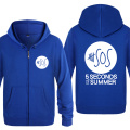 5 Seconds of Summer 5SOS Rock Band Hoodies Men 2020 Men's Fleece Zipper Cardigans Hooded Sweatshirts