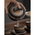 Vintage Ceramic Gaiwan Tea Cup Handmade Tureen Lid Bowl Chinese Tea Bowl Saucer Jingdezhen Tea Set Kung Fu Personal Teaup