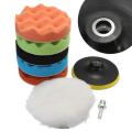 8pcs Car Polisher Gross Polish Pad Buffer Waxing Buffing Polishing Sponge Pad Car Wash Maintenance Waxing Sponge Car Accessories