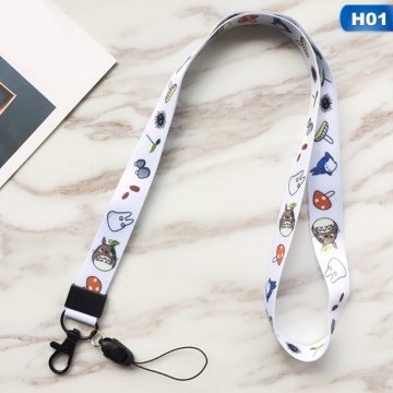 Cute Cartoon Pattern Lanyards for Keys ID Card Gym Mobile Phone Neck Straps USB ID Badge Holder Hang Rope Keychain Lanyard