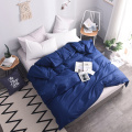 Cotton Duvet Cover Twin Full Queen King size solid color Quilt Cover high count high density twill material bedding cover