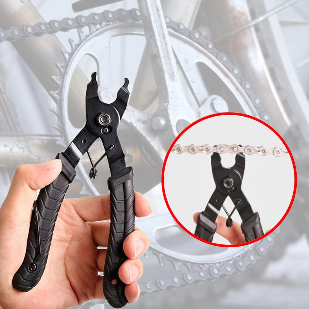 4pcs Bicycle Chain Tool Chain Caliper Chain Cutter Chain Cleaning Brush Mountain Bike Chain Disassembly Tool Magic Buckle Pliers