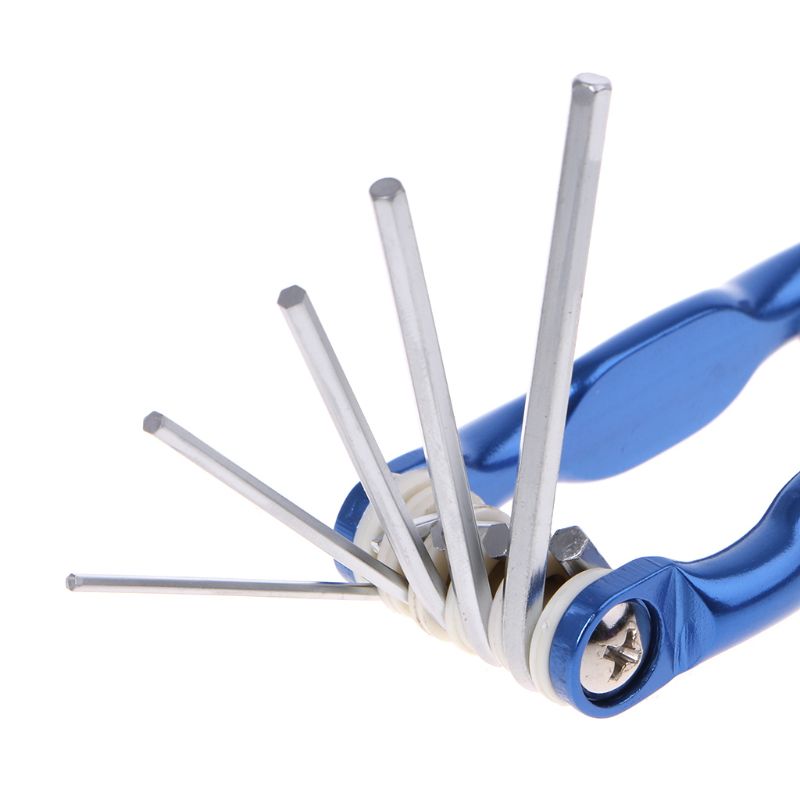 8pcs High Quality Portable Foldable Key Hex Wrench Set Metric System Inner Hexagon Spanner Allen Wrench Screw Repair Tools