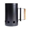 Useful 27.5cm x16.5cm Natural wooden handle Fast Charcoal Ignition Barrel Carbon Stove Outdoor Barbecue Fire Starter Bucket New