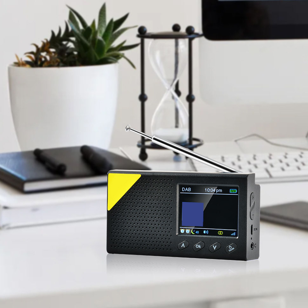 Portable Home DAB Digital Broadcasting Digital Radio Bluetooth Speaker Stereo Player For Dab/Dab+ And Fm Light Home Radio