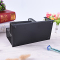 1 Pcs Pen Holders Affordable Students Office Desk 3 Compartments Metal Pen Container Black School Stationery Desk Organizer