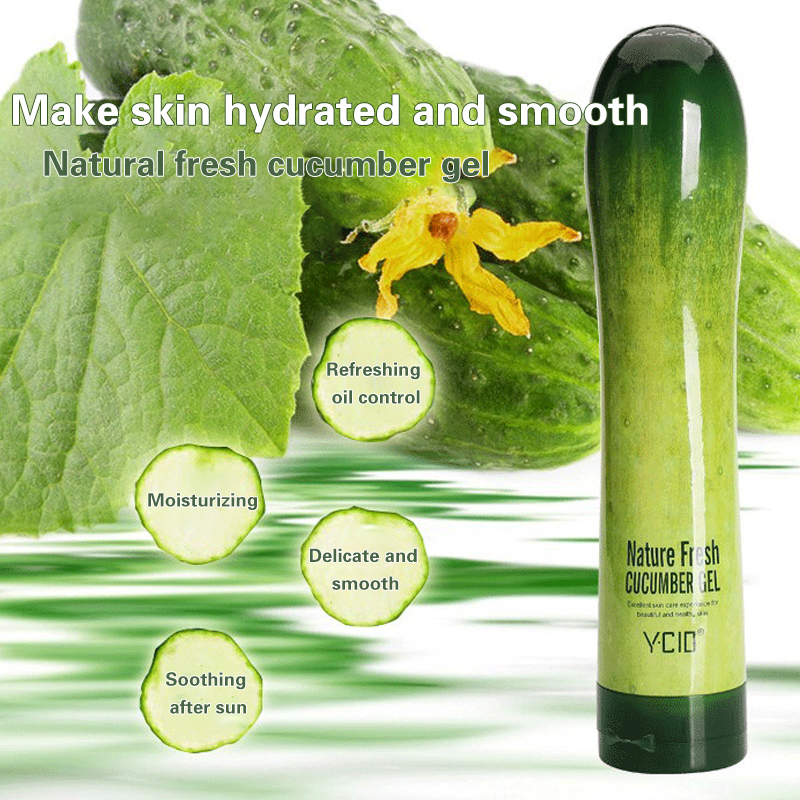 Natural Fresh Cucumber Hydrating Gel Moisturizing Skin Care Mask Aloe Vera Soothes Cucumber Skin Care Repair