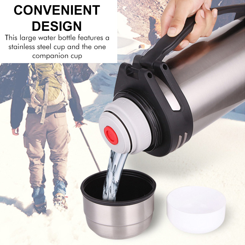5 Colors 1200-5200ML Stainless Steel Thermos Bottle Vacuum Flasks Water Bottle Insulated Water Bottle Cup With Strap