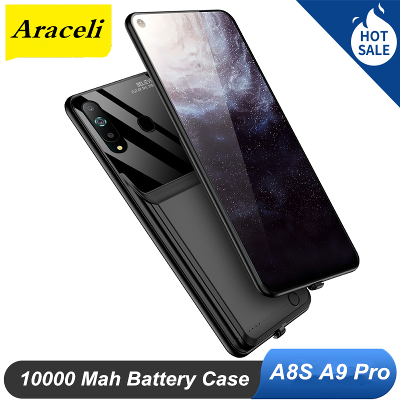 10000 Mah For Samsung Galaxy A8S A9 Pro Battery Case Battery Backup Charger Cover Pack A8S A9 Pro Power Bank