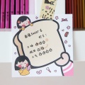 50 Sheets Kawaii Bread Girl Memo Pad Cute Stationery N Times Sticky Notes Portable Notepad School Office Supply Papeleria