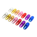 19 Colors Nail Powders Metallic Chrome Nail Powder Mirror Effect Manicure Pigment Nail Art Powders with 0.5g Eyeshadow Sticks,J