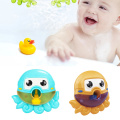 New Cute Octopus Baby Bath Bubble Toy Shower Children Toy Automatic Blowing Bubble Maker For Kids Gift Music Bubble Machine