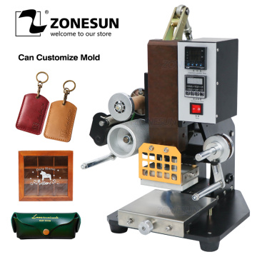 ZONESUN ZSP-890K Pneumatic hot stamping machine press printing embosser machine high speed semi-automatic custom area 110V/220V